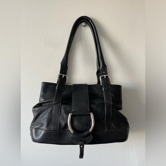 Dolce & GABBANA Miss Perfect Y2k Black Leather Shoulder Bag Purse - Picture 1 of 16